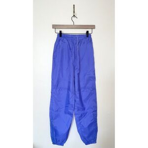 Nike Vintage 90s Purple Windbreaker Track Pants Womens Joggers Zip Ankle | Small